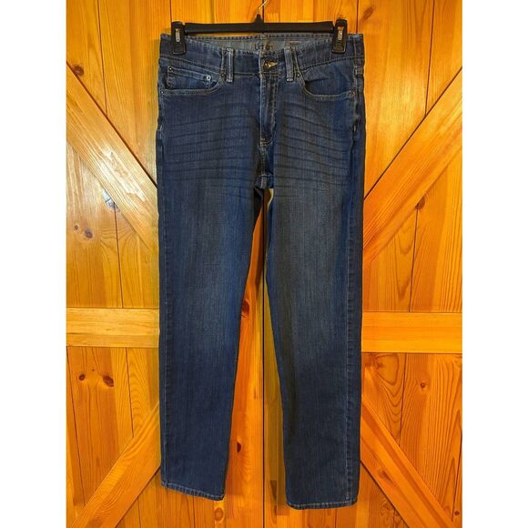 Urban Pipeline Dark Wash Ultra Flex Distressed Straight Jeans Size 32x34 (5168) - Picture 1 of 9